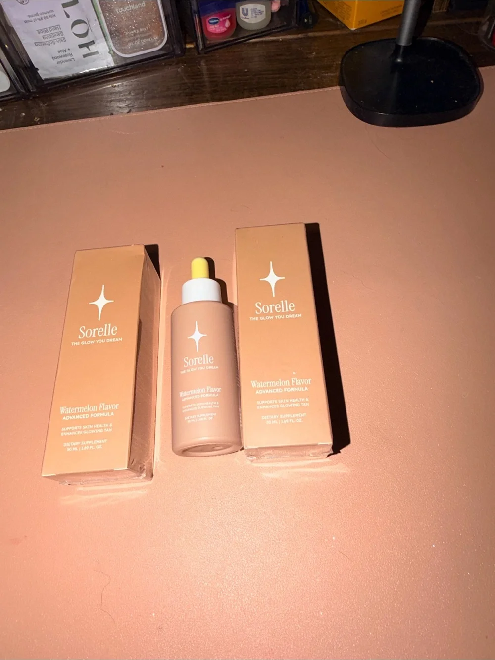 2 x Sorelle The Glow You Dream Tanning Drops, Watermelon Flavor, 1.69 oz